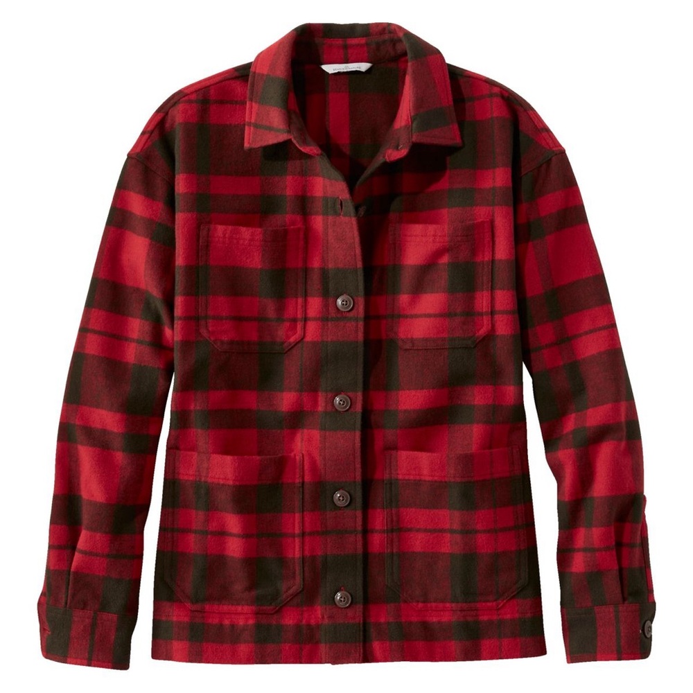 LL Bean Red Plaid Women's Jacket